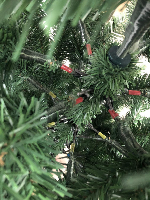 Albero di Natale Slim Folto Verde Rami in PVC con Apertura ad Ombrello Salvaspazio