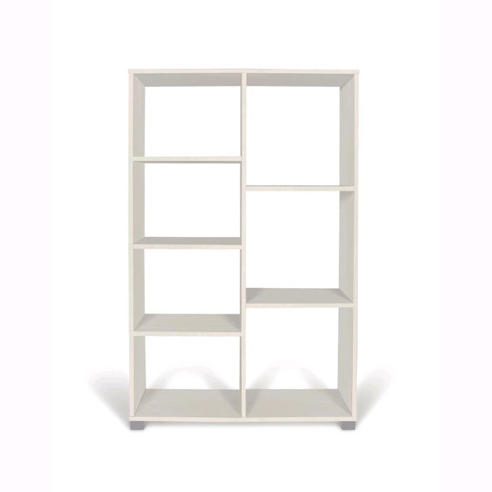 Libreria in legno Bianco nordico 80x24x126,5H cm Scaffale Mobiletto 7 Ripiani ART.110B