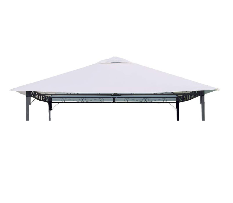 Telo Telone di Ricambio per Copertura Gazebo 300x300 cm 180 gr/mq colore beige con airvent Antivento