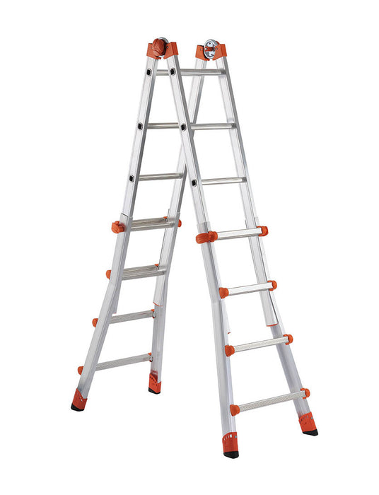 Scala Telescopica Multifunzione in Alluminio Professionale Leggera e Robusta Altezza Regolabile Made in Italy Certificata EN131-4