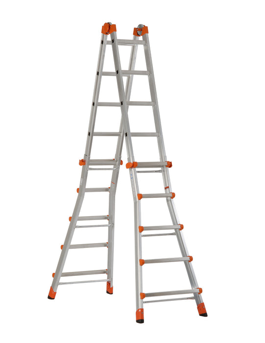 Scala Telescopica Multifunzione in Alluminio Professionale Leggera e Robusta Altezza Regolabile Made in Italy Certificata EN131-4