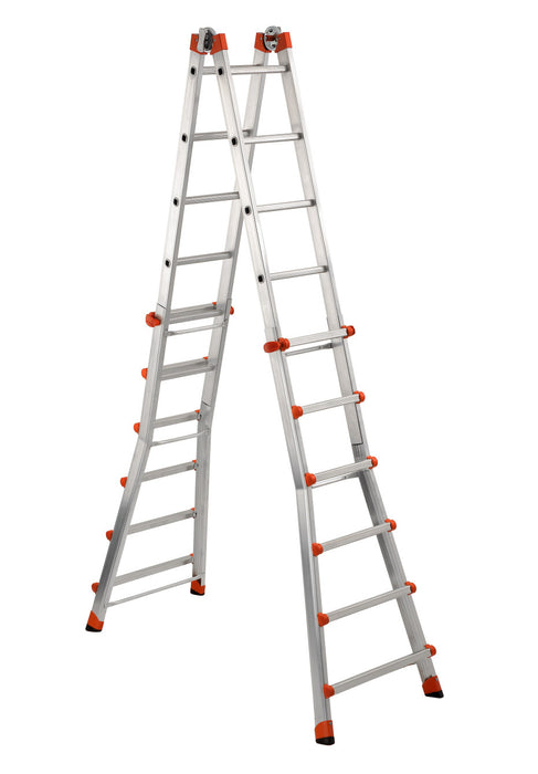 Scala Telescopica Multifunzione in Alluminio Professionale Leggera e Robusta Altezza Regolabile Made in Italy Certificata EN131-4