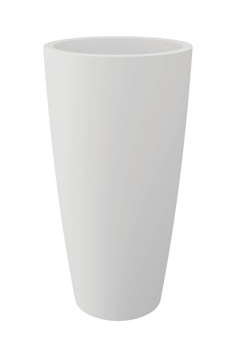 Vaso a Colonna in Plastica Opaca con contenitore cachepot estraibile