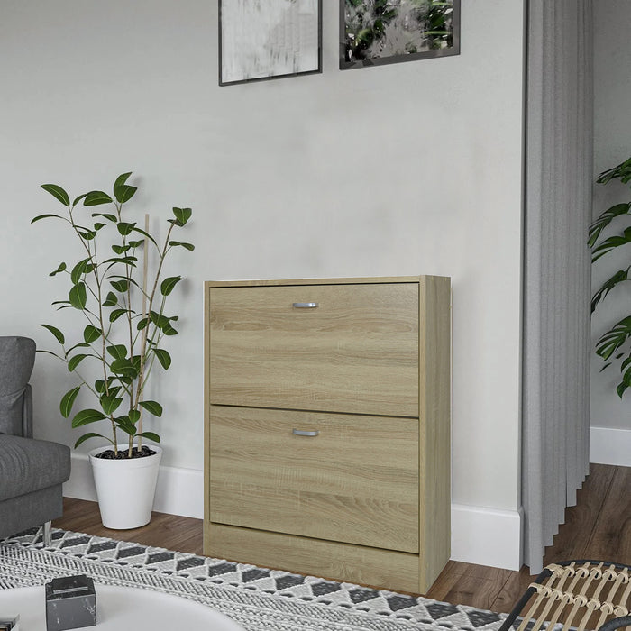 scarpiera in legno 2 ante in salotto con arredi