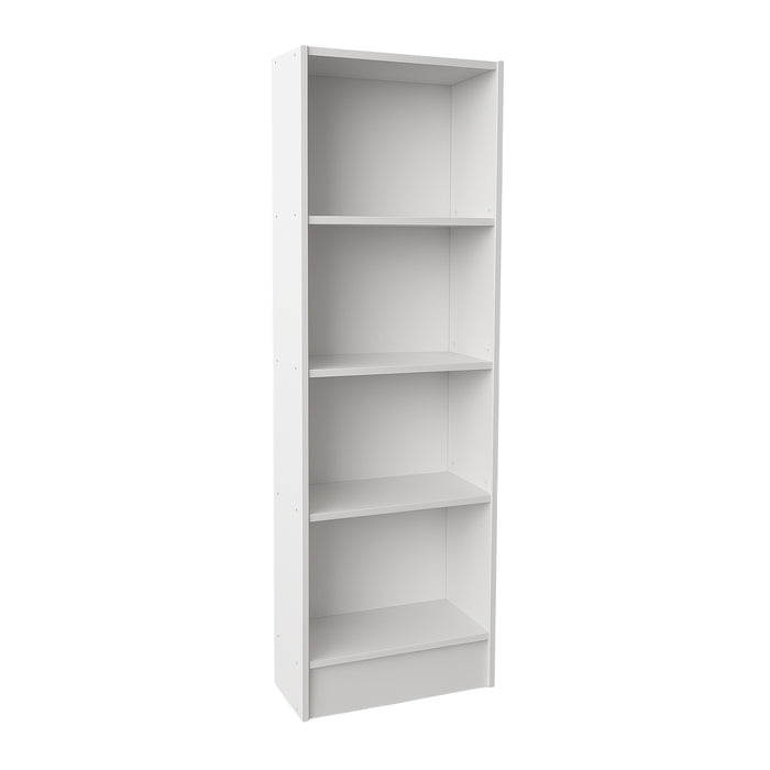 Libreria Scaffale in Legno Melaminico 4 Ripiani Resistente 60x24x170H cm