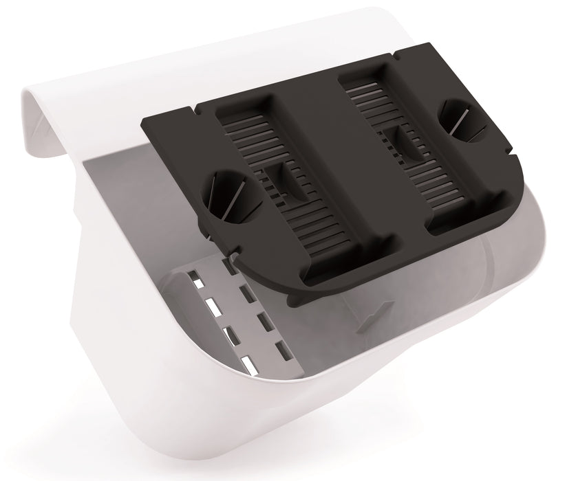 Vaso da Balcone 38x15x18H cm Balconiera Cassetta per Ringhiere e Parapetti