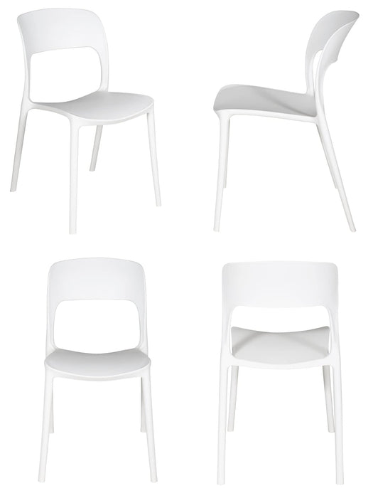 Set Sedie Impilabili Moderne e di Design in polipropilene da Giardino e Cucina