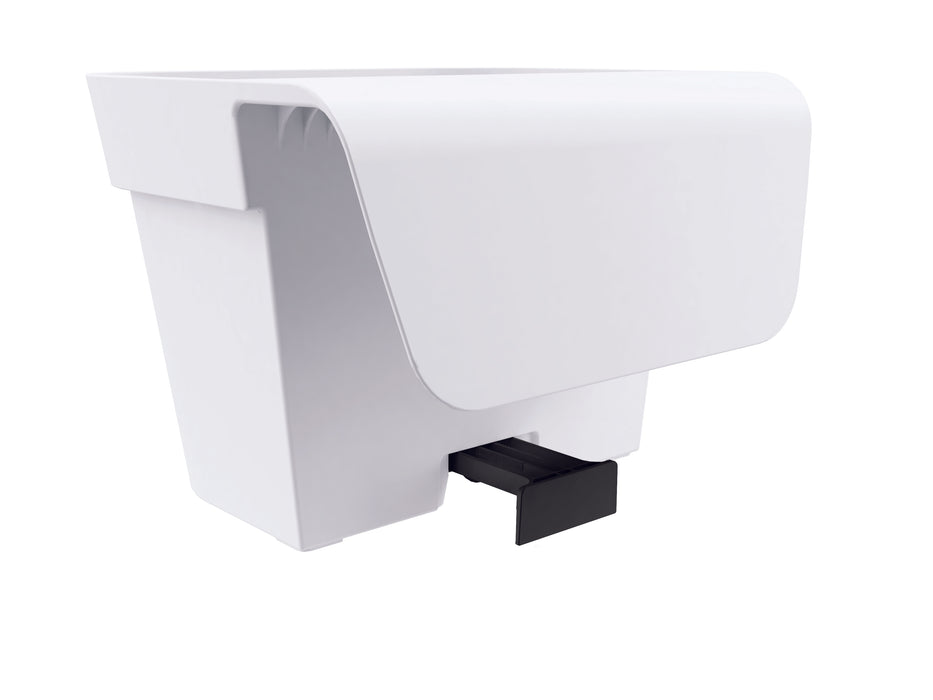 Vaso da Balcone 38x15x18H cm Balconiera Cassetta per Ringhiere e Parapetti