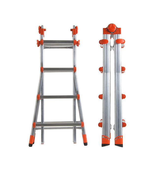 Scala Telescopica Multifunzione in Alluminio Professionale Leggera e Robusta Altezza Regolabile Made in Italy Certificata EN131-4