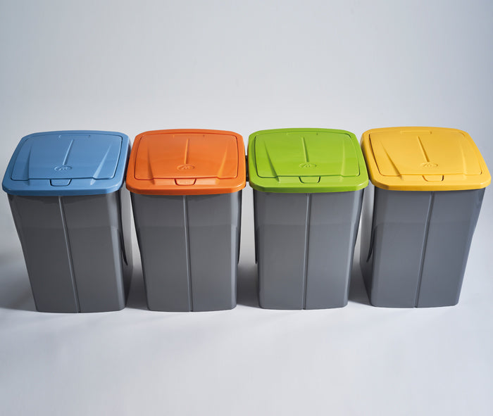 Pattumiera Bidone Secchio Contenitore per Raccolta Differenziata in Plastica Componibile