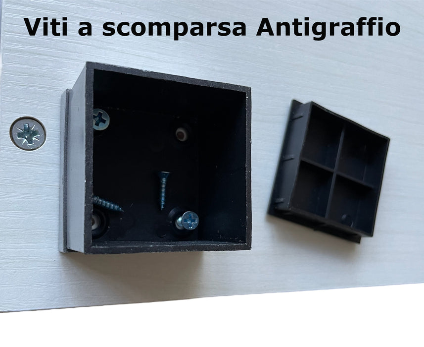 Libreria in legno Bianco nordico 80x24x126,5H cm Scaffale Mobiletto 7 Ripiani ART.110B