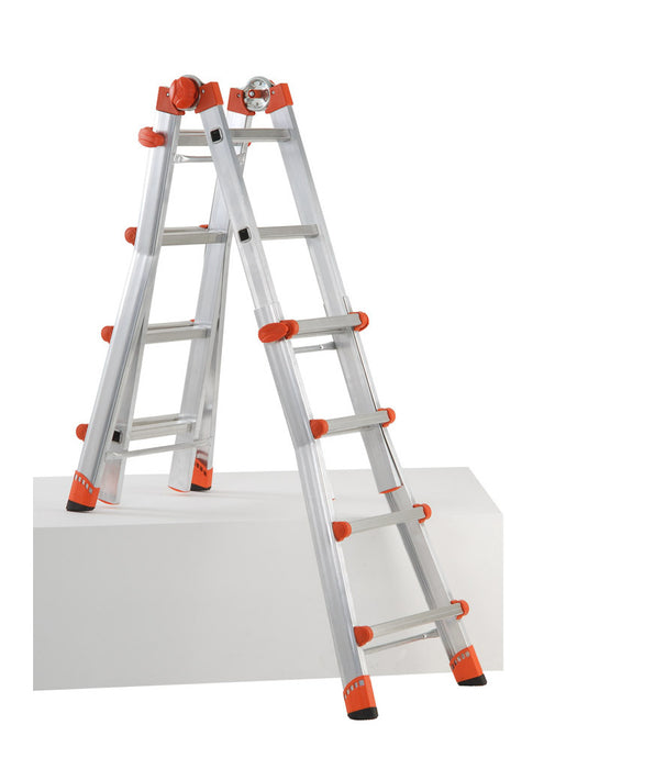 Scala Telescopica Multifunzione in Alluminio Professionale Leggera e Robusta Altezza Regolabile Made in Italy Certificata EN131-4