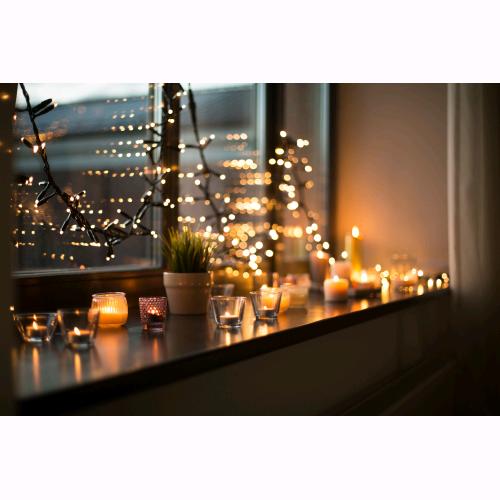 Serie Luci Natale 480 Led Bianco Ghiaccio Giochi Luce Filo 26 mt Uso Esterno D1990