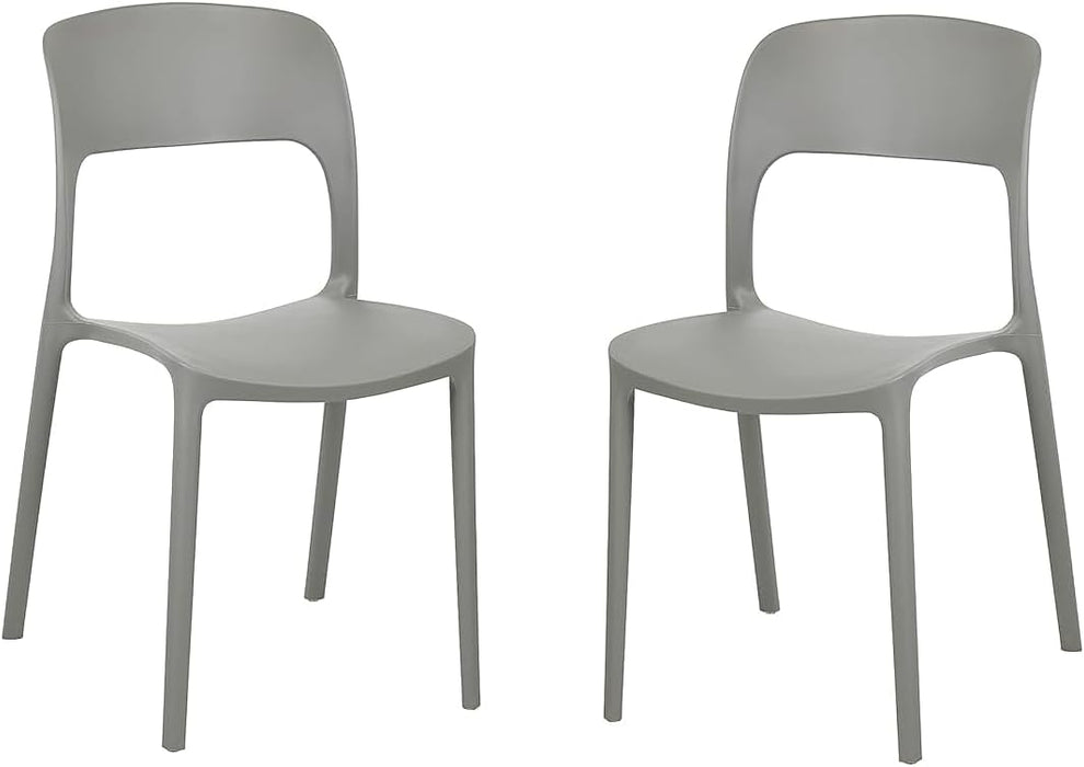 Set Sedie Impilabili Moderne e di Design in polipropilene da Giardino e Cucina