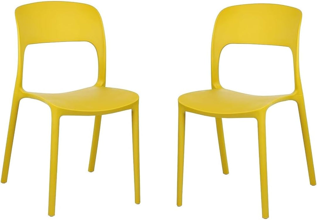 Set Sedie Impilabili Moderne e di Design in polipropilene da Giardino e Cucina