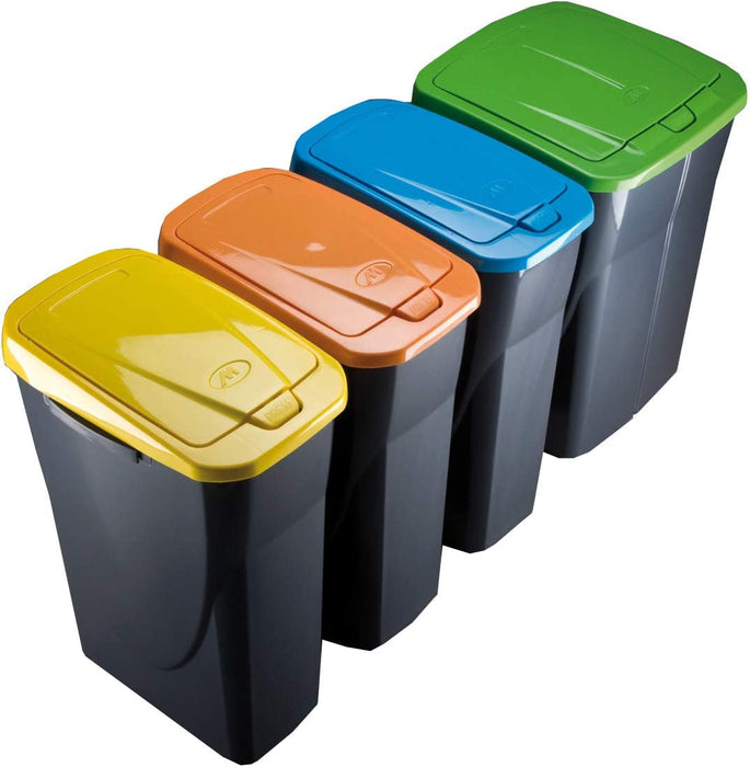 Pattumiera Bidone Secchio Contenitore per Raccolta Differenziata in Plastica Componibile