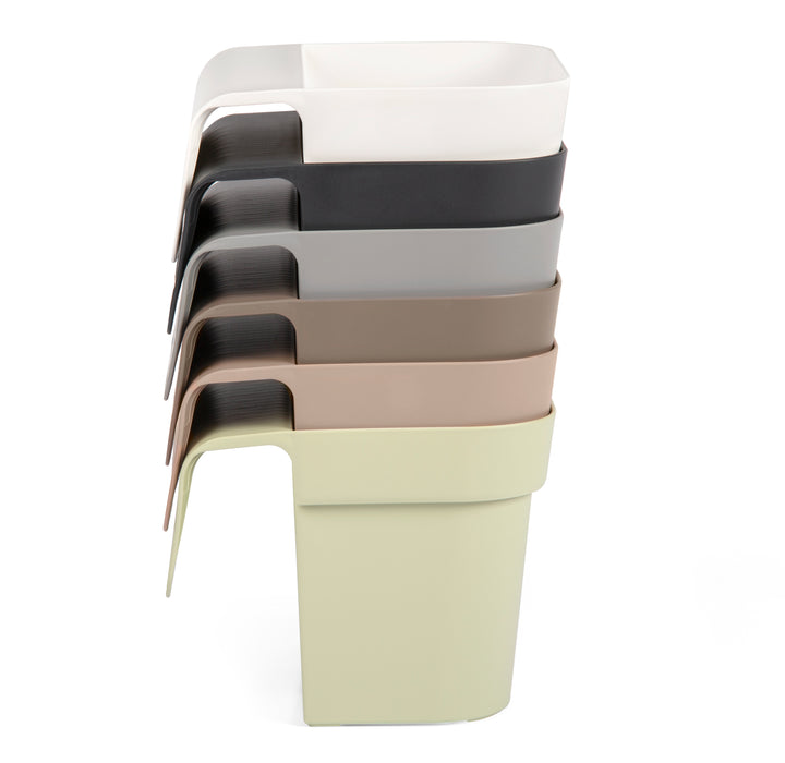 Vaso da Balcone 38x15x18H cm Balconiera Cassetta per Ringhiere e Parapetti