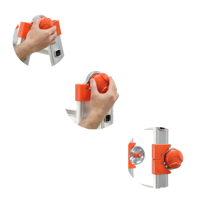 Scala Telescopica Multifunzione in Alluminio Professionale Leggera e Robusta Altezza Regolabile Made in Italy Certificata EN131-4