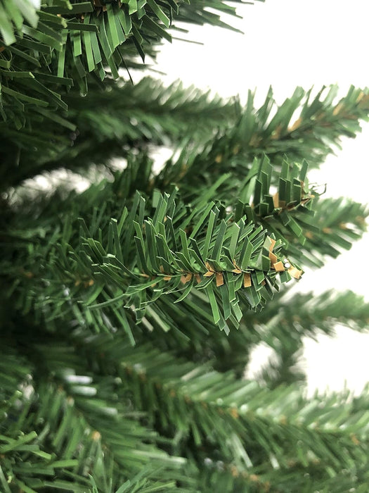 Albero di Natale Slim Folto Verde Rami in PVC con Apertura ad Ombrello Salvaspazio