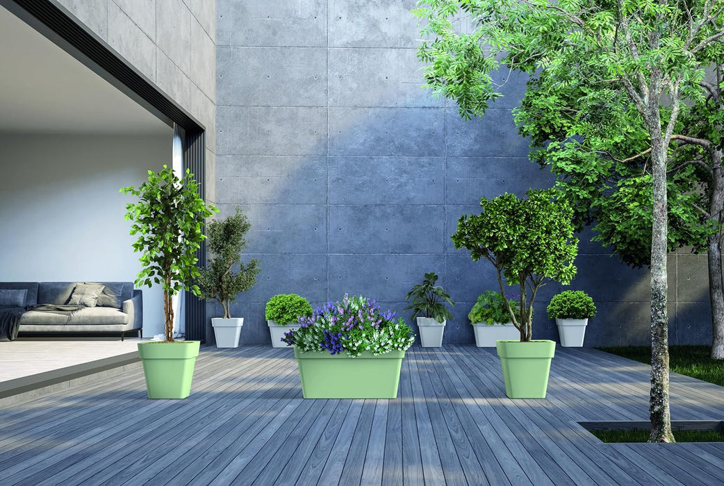 Vaso Cassettone Fioriera Balconiera in plastica per interni ed esterni