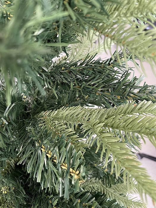 Albero di Natale SLIM Adamello Base Metallo Rami Ombrello Pe + Pvc