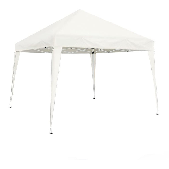 Gazebo Pieghevole Richiudibile Bianco Telo in PE 160 gr/mq Impermeabile con Borsa