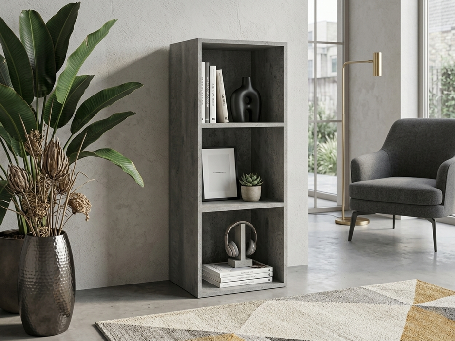 Libreria Scaffale con Ripiani Moderna Salvaspazio Design Aperto in Legno Resistente Stabile Antiribaltamento Casa Ufficio