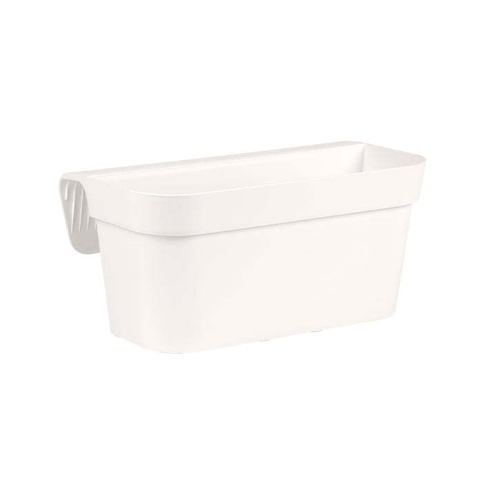 Vaso da Balcone 38x15x18H cm Balconiera Cassetta per Ringhiere e Parapetti