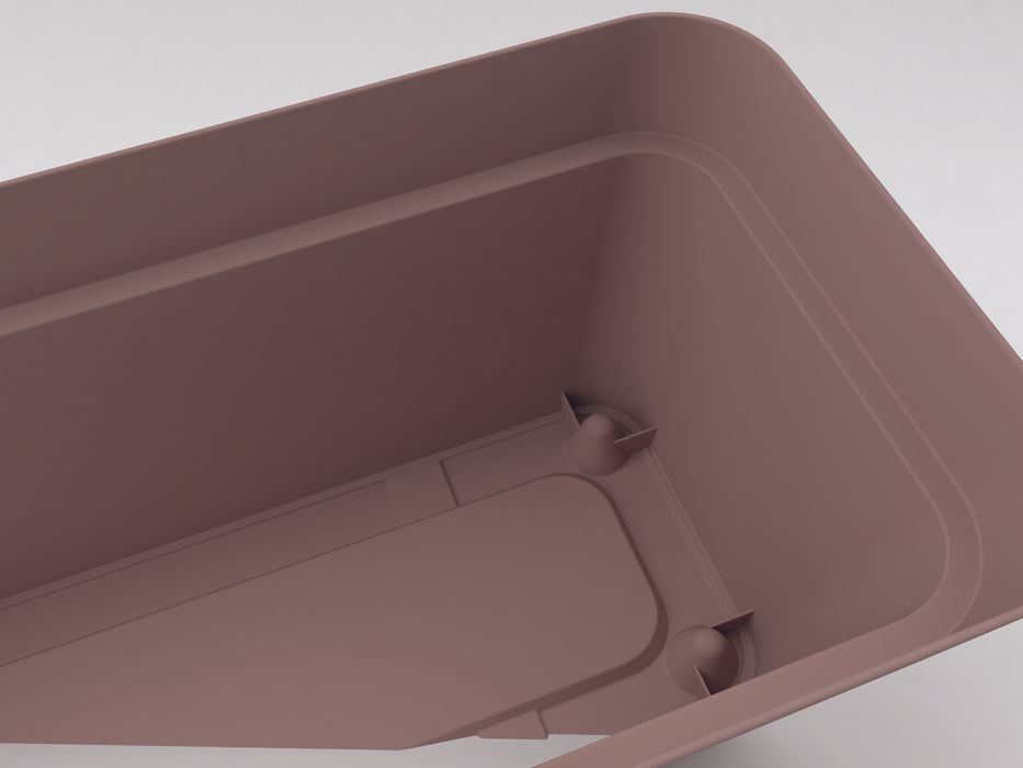 Vaso Cassettone Fioriera Balconiera in plastica per interni ed esterni