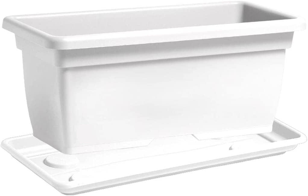 Vaso Rettangolare Classico in Plastica PPL Finitura Satinata per interni ed esterni