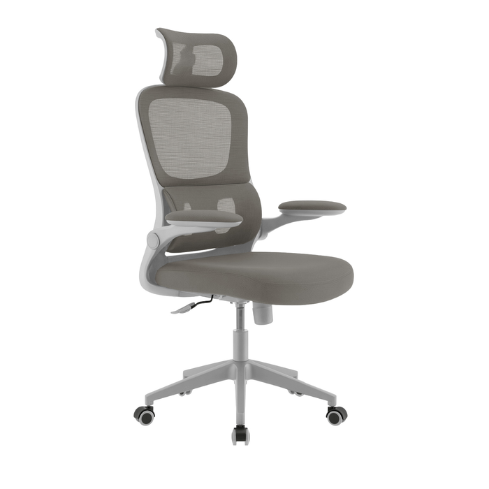 Sedia Scrivania Ufficio Ergonomica Poggiatesta Regolabile Schienale in Rete Traspirante seduta imbottita Supporto lombare