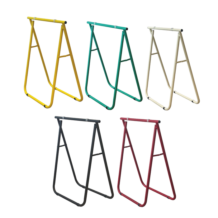 Set 2 Cavalletti pieghevoli salvaspazio 62x75H cm in ferro per Scrivania e Banchi da Lavoro
