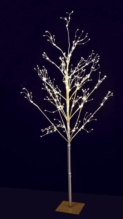 Albero di Natale LED Nanoled Luce Calda Struttura metallo dorato