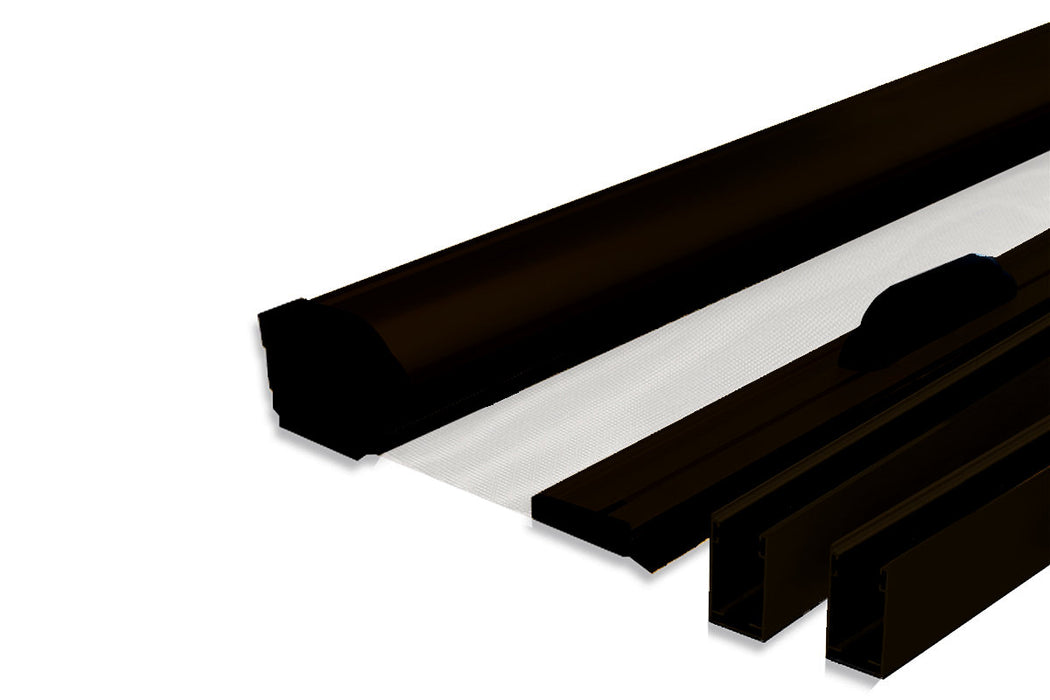 Zanzariera a Rullo Verticale a molla in Fibra di Vetro Telaio in Alluminio Riducibile Avvolgimento automatico