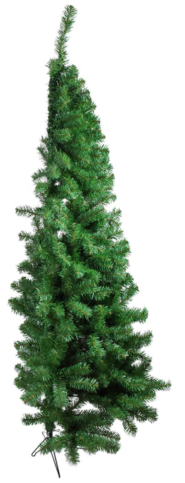 Mezzo Albero di Natale da Parete Rami in PVC con Apertura ad Ombrello Salvaspazio