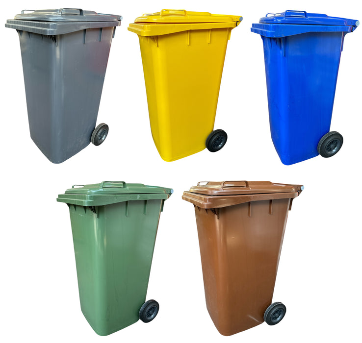 Pattumiera Bidone carrellato Portarifiuti per Raccolta Differenziata per esterno