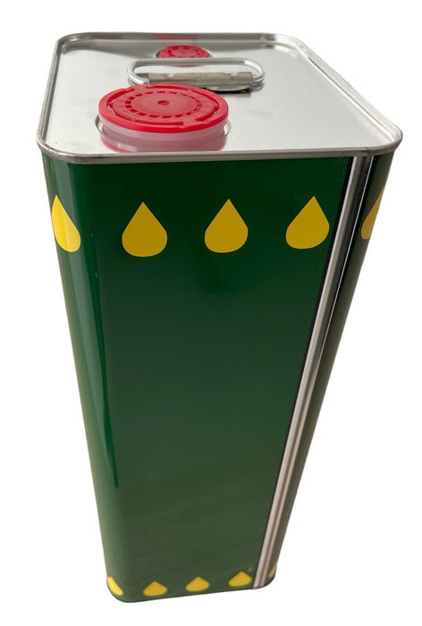 Lattine Rettangolari 5 Litri per Olio Extravergine Doppio Tappo ermetico Verde