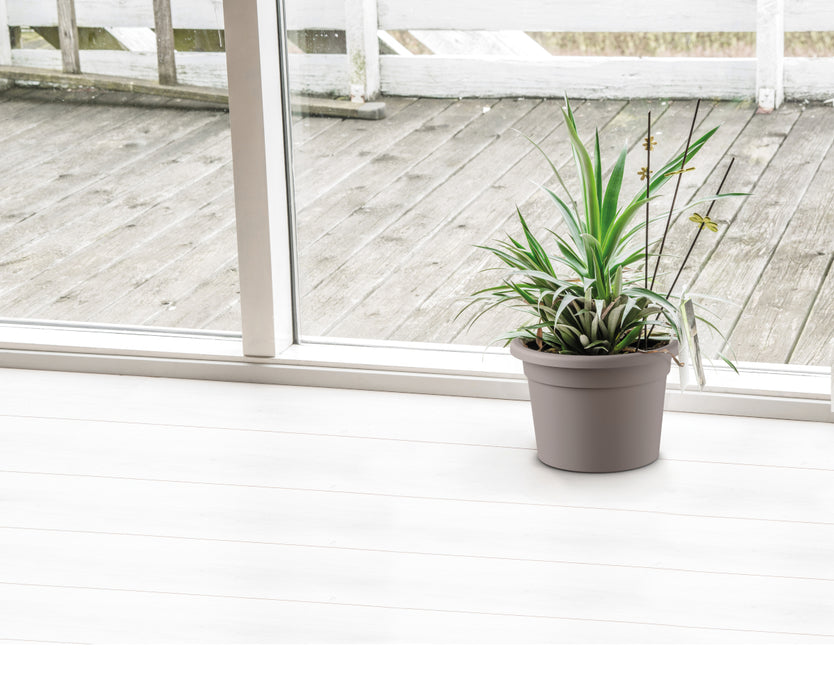 Vaso Tondo Classico in Plastica PPL Finitura Satinata per interni ed esterni