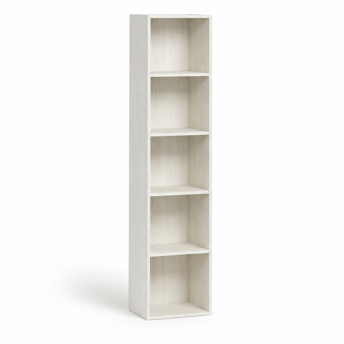 Libreria Scaffale con Ripiani Moderna Salvaspazio Design Aperto in Legno Resistente Stabile Antiribaltamento Casa Ufficio