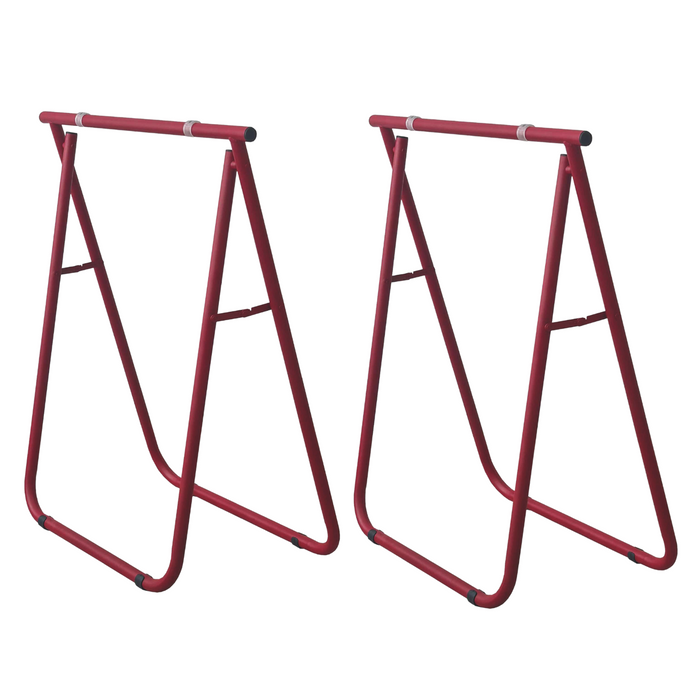 Set 2 Cavalletti pieghevoli salvaspazio 62x75H cm in ferro per Scrivania e Banchi da Lavoro
