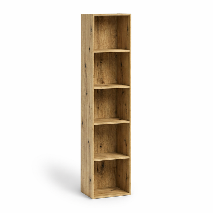 Libreria Scaffale con Ripiani Moderna Salvaspazio Design Aperto in Legno Resistente Stabile Antiribaltamento Casa Ufficio