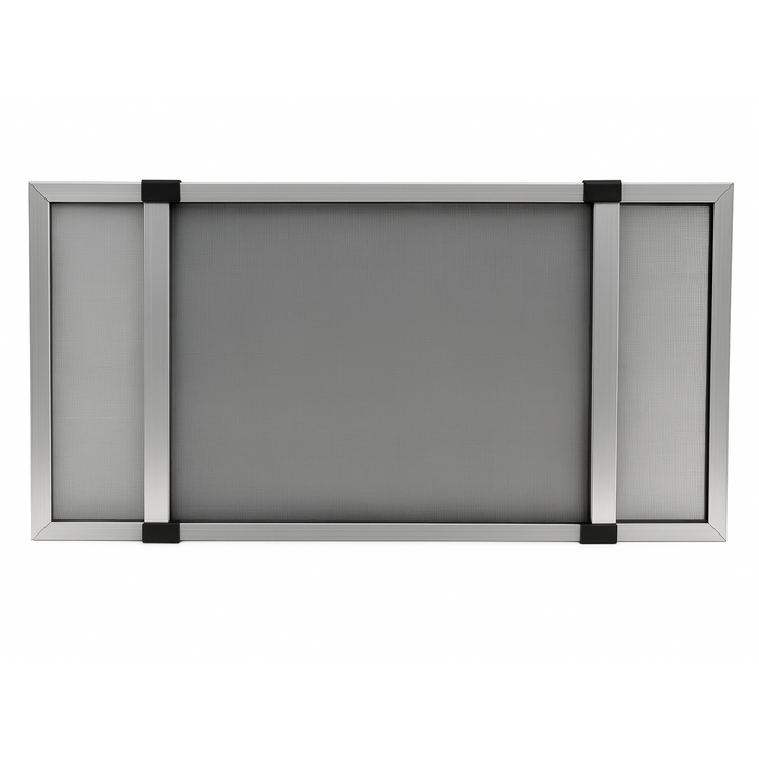 Zanzariera Fibra di vetro con Telaio estensibile alluminio Grigio per Finestre