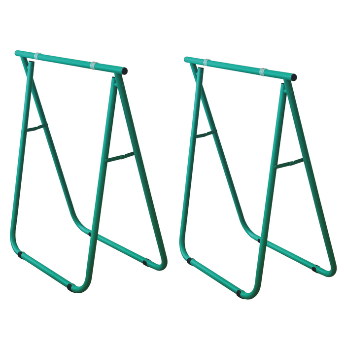 Set 2 Cavalletti pieghevoli salvaspazio 62x75H cm in ferro per Scrivania e Banchi da Lavoro