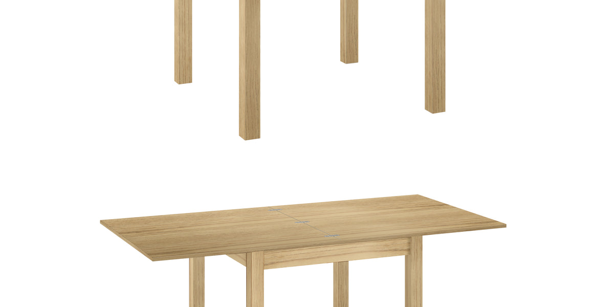 Tavolo in legno Allungabile apertura a libro 90x90/180x75H cm Colore B - EA Commerce srl Tavolo in legno Allungabile apertura a libro 90x90/180x75H cm Colore B - EA Commerce srl