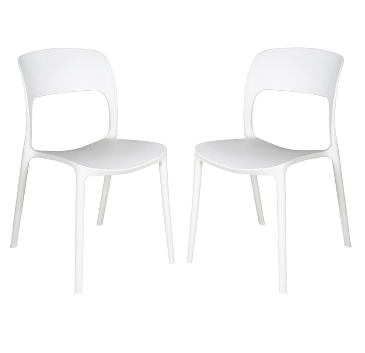 Set Tavolo + 2 Sedie da Giardino in Polistirene da esterno e interno