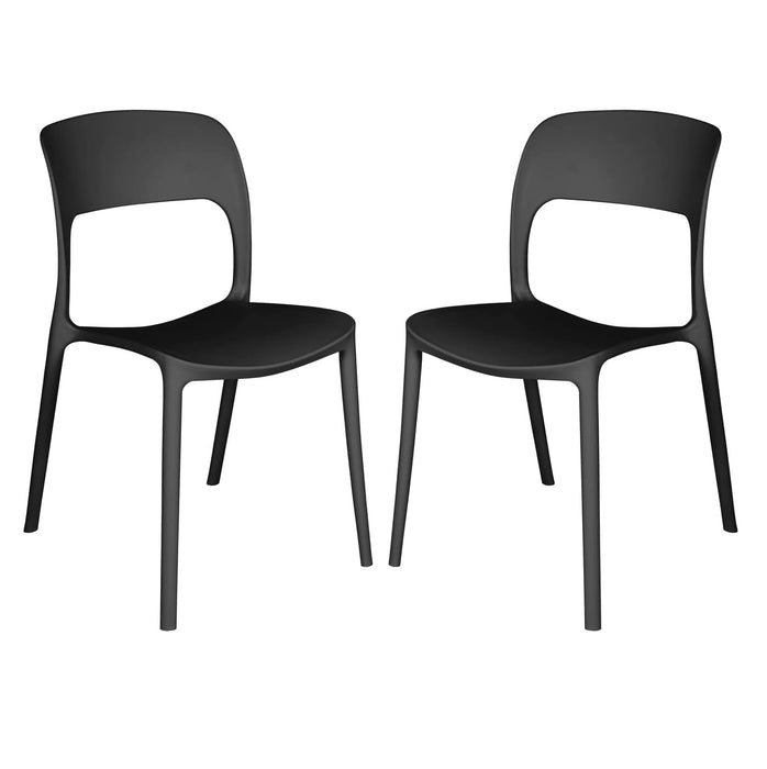 Set Tavolo + 2 Sedie da Giardino in Polistirene da esterno e interno