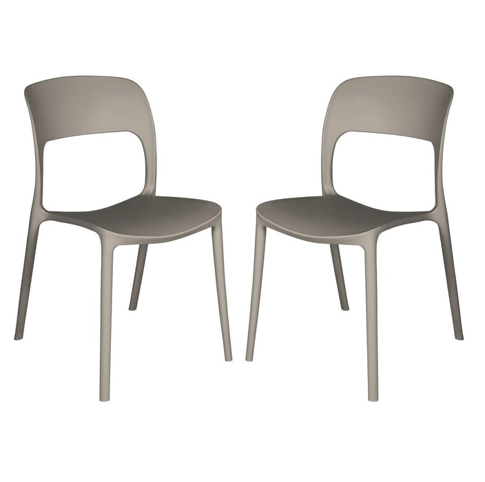 Set Tavolo + 2 Sedie da Giardino in Polistirene da esterno e interno