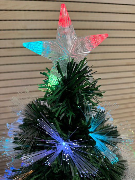 Albero di natale con Fibre Ottiche RGB Multicolore Alberello con Luci LED e Giochi di Luce