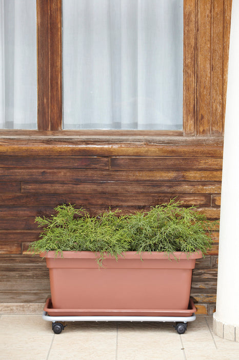 Vaso Rettangolare Classico in Plastica PPL Finitura Satinata per interni ed esterni