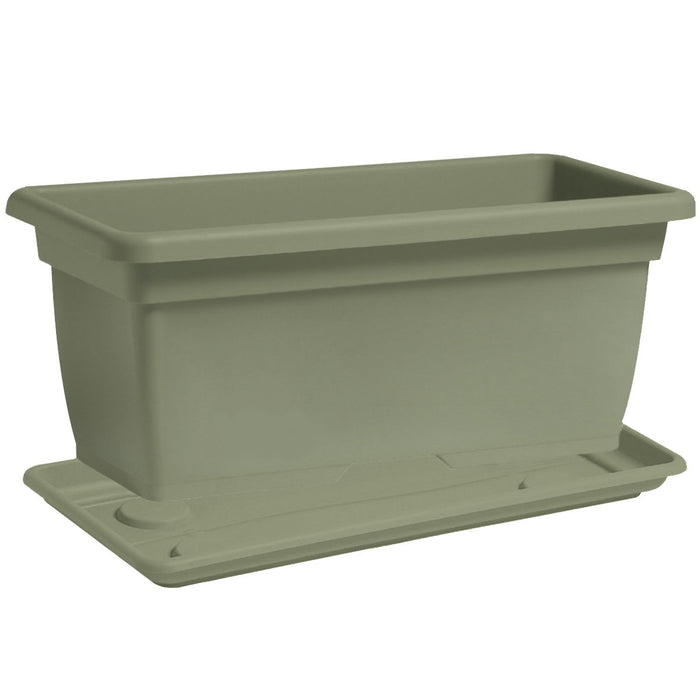 Vaso Rettangolare Classico in Plastica PPL Finitura Satinata per interni ed esterni